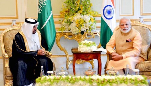 Khalid Al-Falih Meets with Indian PM