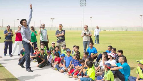 International Cricket Stars Visit Dhahran
