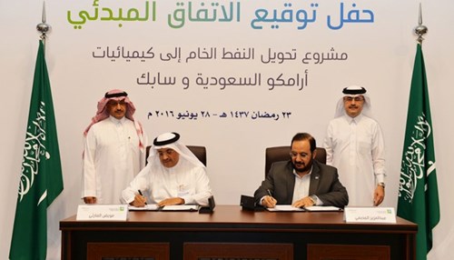 Saudi Aramco and SABIC Sign HoA on Feasibility Study for Oil-to-Chemicals Complex