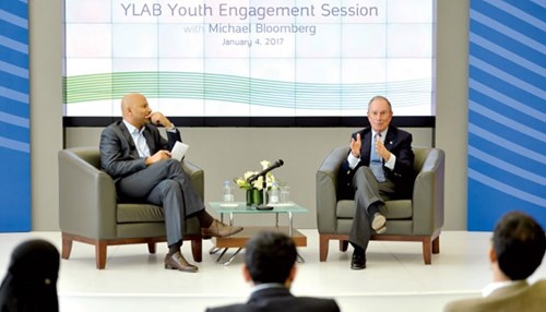Michael Bloomberg in Discussion ‬with Aramco’s Young Professionals