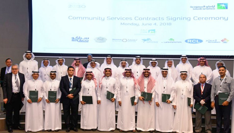 Saudi Aramco Signs 16 Contracts to Operate and Maintain Its Community Over the Next 10 Years