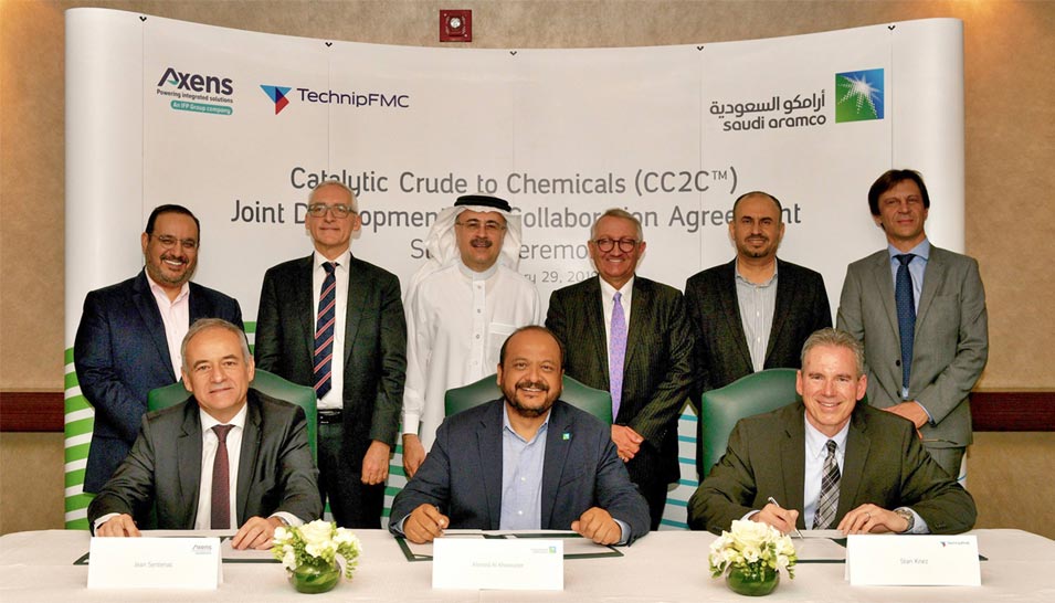 Saudi Aramco, TechnipFMC and Axens Advance Catalytic Crude to Chemicals Technology