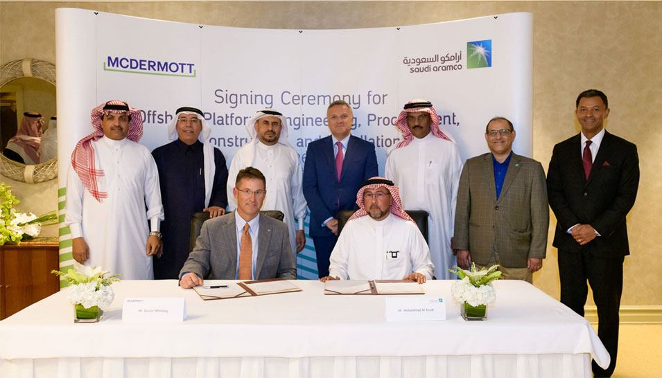 Saudi Aramco and McDermott Sign Lease Agreement to Establish Engineering, Procurement, Construction, and Installation Facility in Saudi Arabia