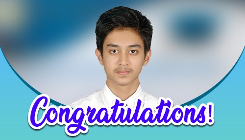 Shahryaar Mirza Celebrating His Success in Grade XII Examinations