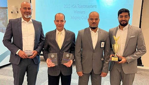 Success for Aramcons at Saudi Arabian Toastmasters Annual Conference’s Public Speaking Finals