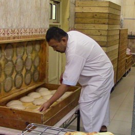 Making Arab Bread in Dammam